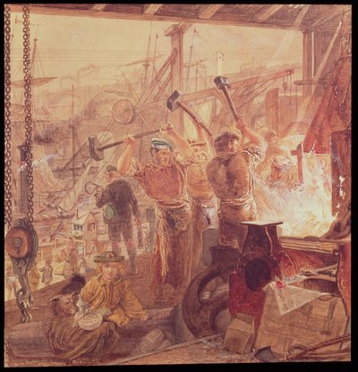 泰恩河上的工业：铁和煤 作者 威廉·贝尔·斯科特